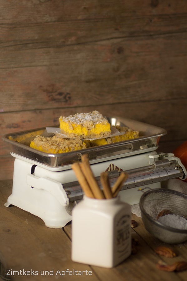 Kürbis-Cheesecake mit Knusperstreuseln - einfach und lecker