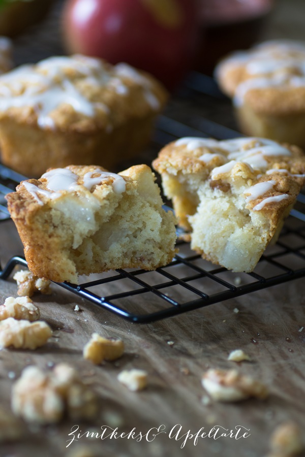 Apfelküchlein mit Walnüssen und Orange - ZimtkeksundApfeltarte.com