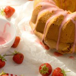Erdbeer-Marmorkuchen mir Erdbeer-Limes-Guss, Kuchen der besonderen Art