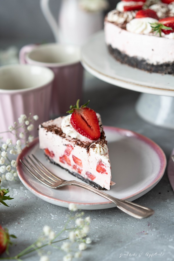 Strawberry Cheesecake no bake ganz einfach