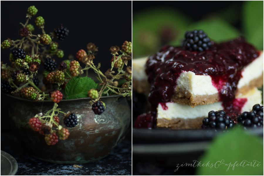 Cheesecake-Schnitten Collage
