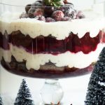 Lebkuchen-Trifle </br>mit Cranberry-Pflaumen-Kompott