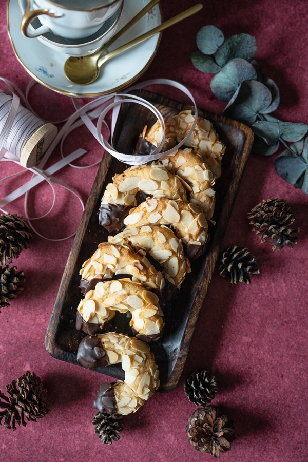 Einfaches Rezept für Marzipan-Mandelhörnchen glutlenfrei