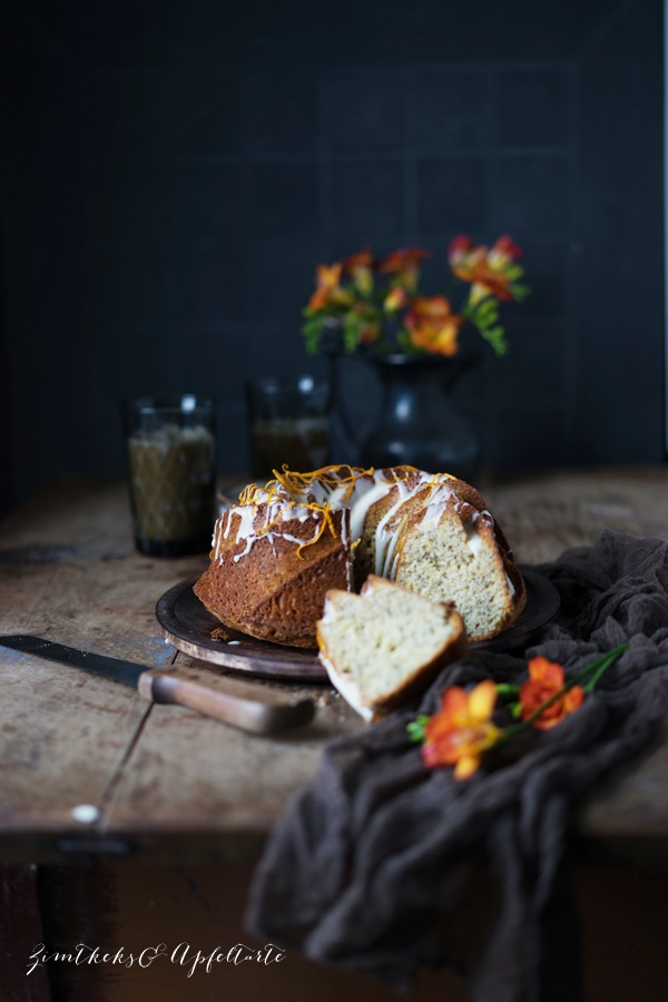 Einfaches Rezept für Orangen-Mohnkuchen mit Grand-Marnier