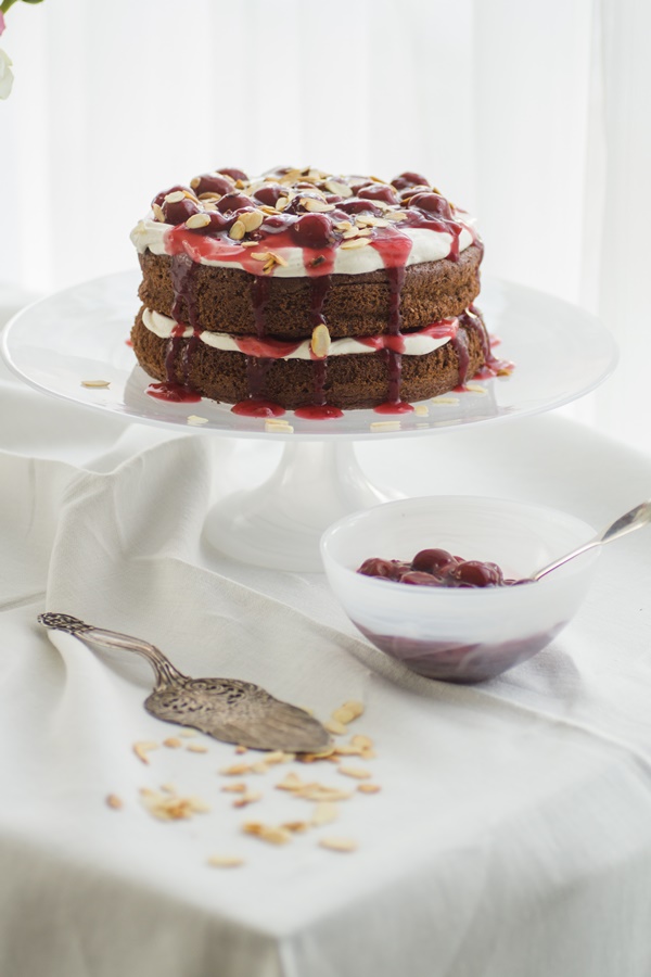 Naked-Cake im Schwarzwälder-Kirsch-Style lecker und einfach