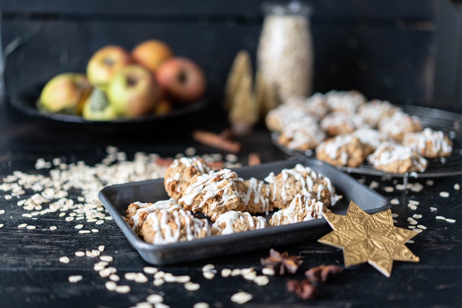 saftige Bratapfel-Cookies - einfach und schnell gebacken