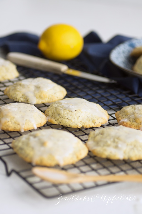 Lecker und einfach zum selber backen: Zitronen-Mohn-Cookies