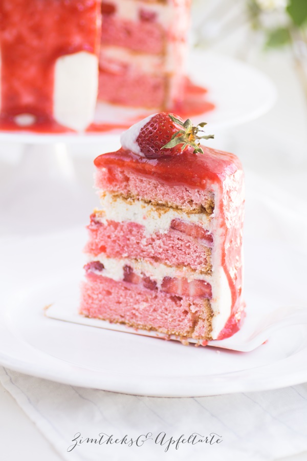 Erdbeer-Frischäse-Torte zu Muttertag 