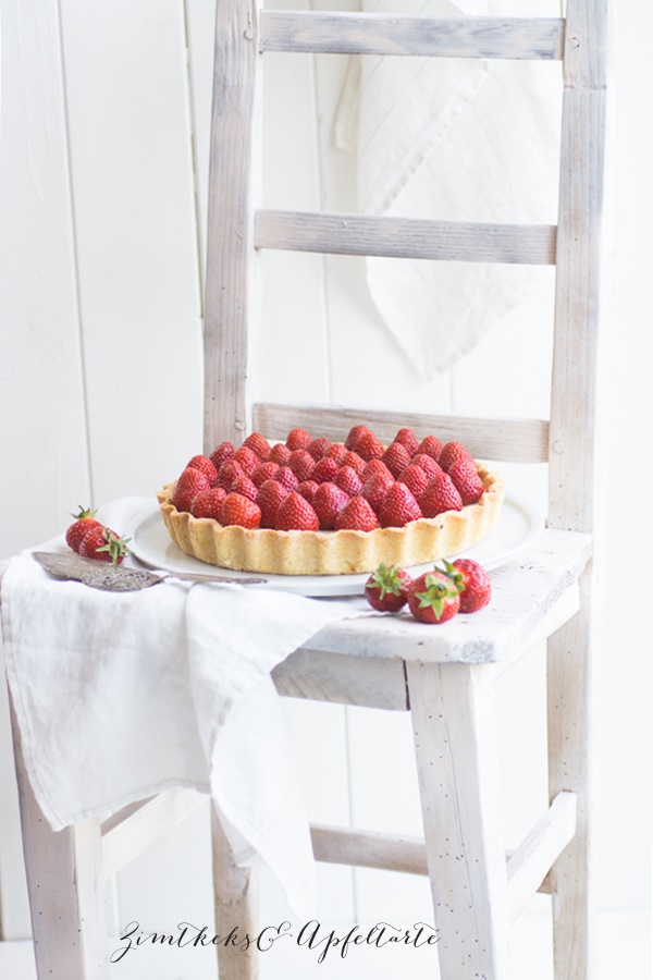 Weiße Schokoladentarte mit Erdbeeren - einfach lecker 