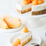 No bake Joghurt-Frischkäse-Limetten-Törtchen mit Melone