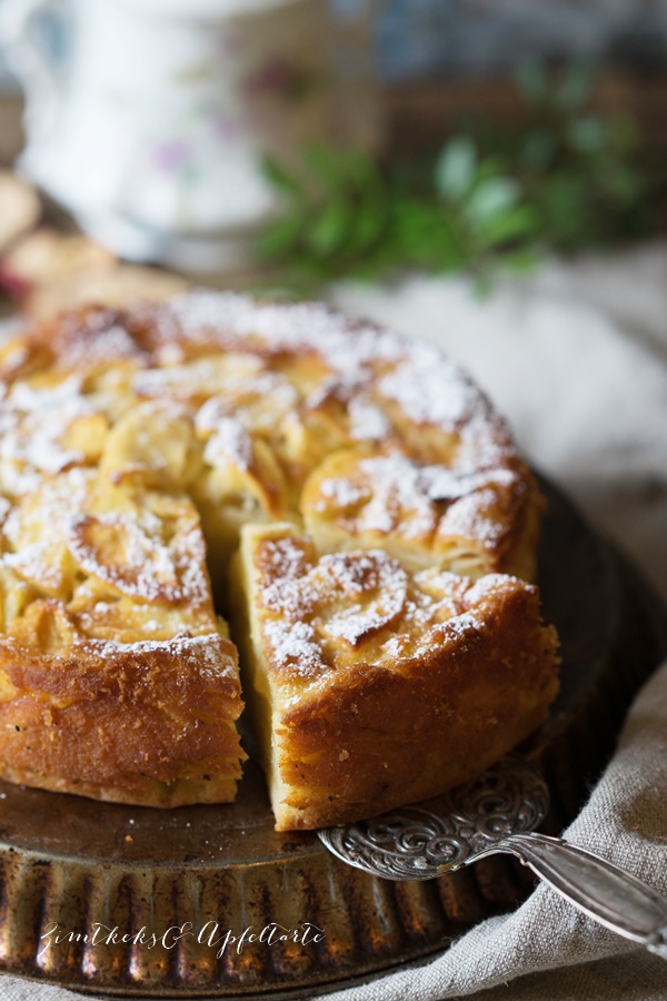 Einfaches Rezept Französischer Apfelkuchen - Gateaux invisible aux pommes -