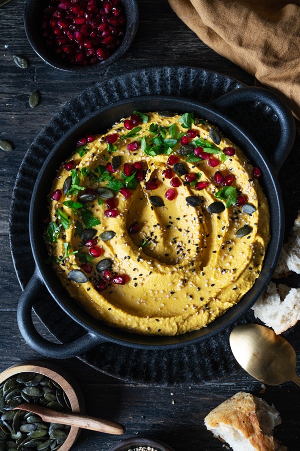 Einfach und schnell: Kürbis Hummus Rezept