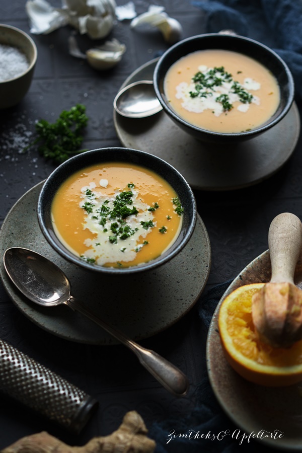 Orangen-Süßkartoffelsuppe - blitzschnell zubereitet nach gelingsicherem Rezept 