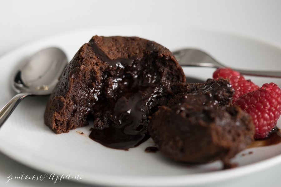 Chocolat Malheur - Schokotörtchen mit flüssigem Kern - einfaches Rezept 