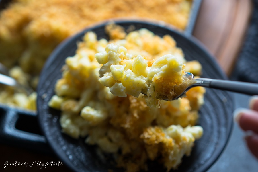 Überbackene Mac and Cheese mit Panko-Crumbs - tolles Rezept 