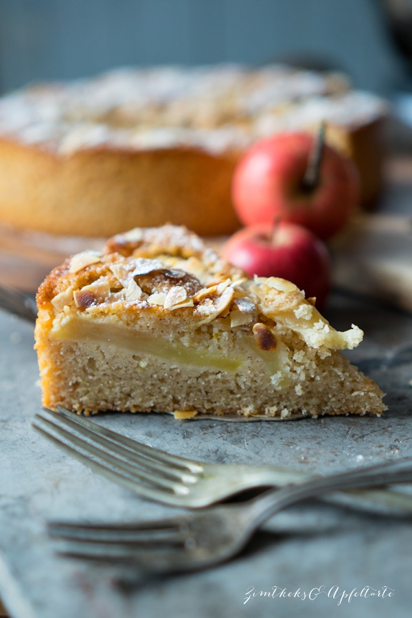 Zimt-Apfelkuchen - einfaches und schnelles Rezept 