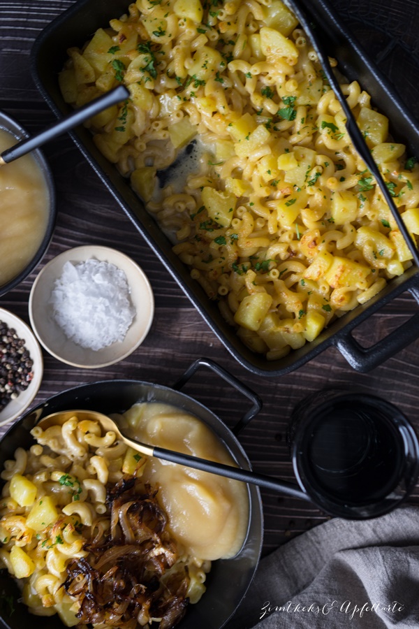 Ganz schnelles Rezept für Schweizer Älplermagronen oder Älplergratin