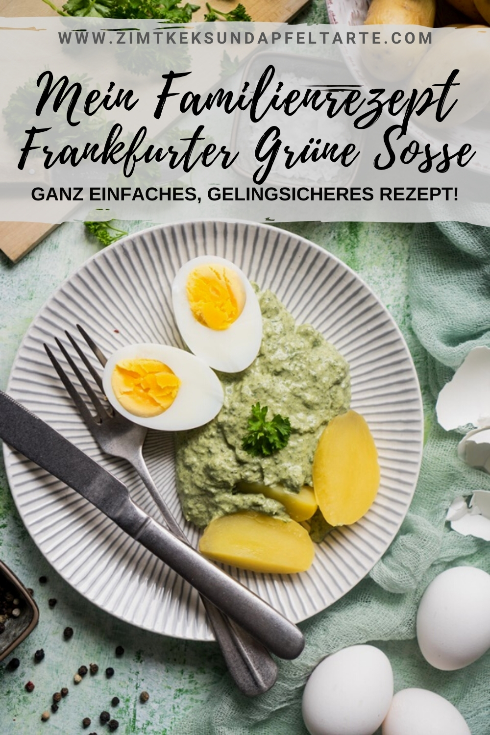Mein einfaches und gelingsicheres Rezept für Frankfurter Grüne Soße - Grie Soß - ganz einfach zum selber machen! Tolle Kräutersoße zu Eiern oder Tafelspitz oder Schnitzel, ganz einfach - ganz ohne kochen!