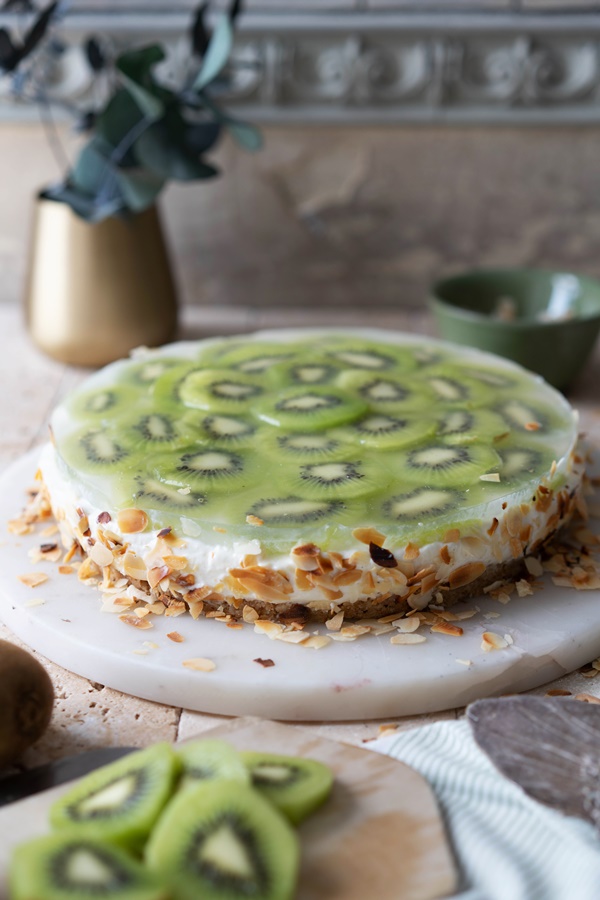 Gelingsicheres und einfaches Rezept: No-bake Joghurt-Kiwi-Törtchen