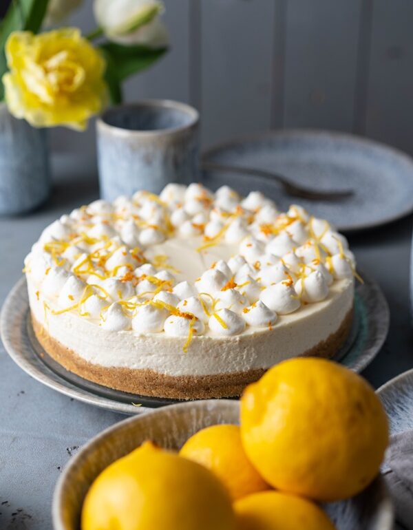 No-Bake Cheesecake mit Zitronen - Lemon-Cheesecake