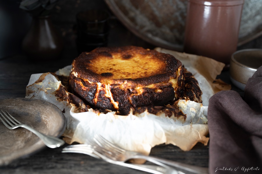Baskischer Käsekuchen - Basque Burnt Cheesecake gelingsicher