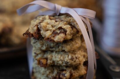 vegane Hafer-Walnuss-Schoko-Cookies - einfaches Rezept