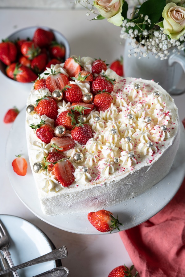 Rezept für Erdbeer-Sahne-Torte