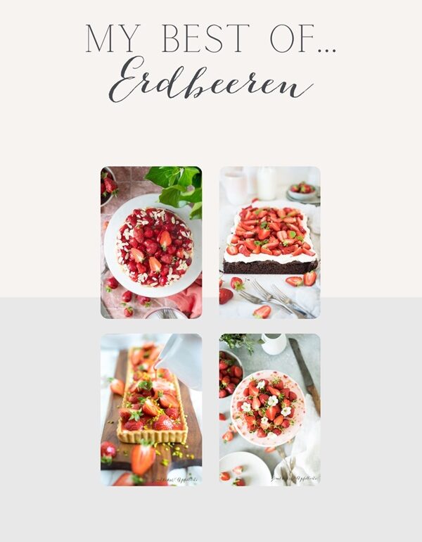 16 köstliche Rezept Ideen mit Erdbeeren - einfach und lecker - zum Selberbacken. Vom Klassiker wie Erdbeerboden, bis hin zum Erdbeer-Zupfkuchen oder Erdbeer-Trifle