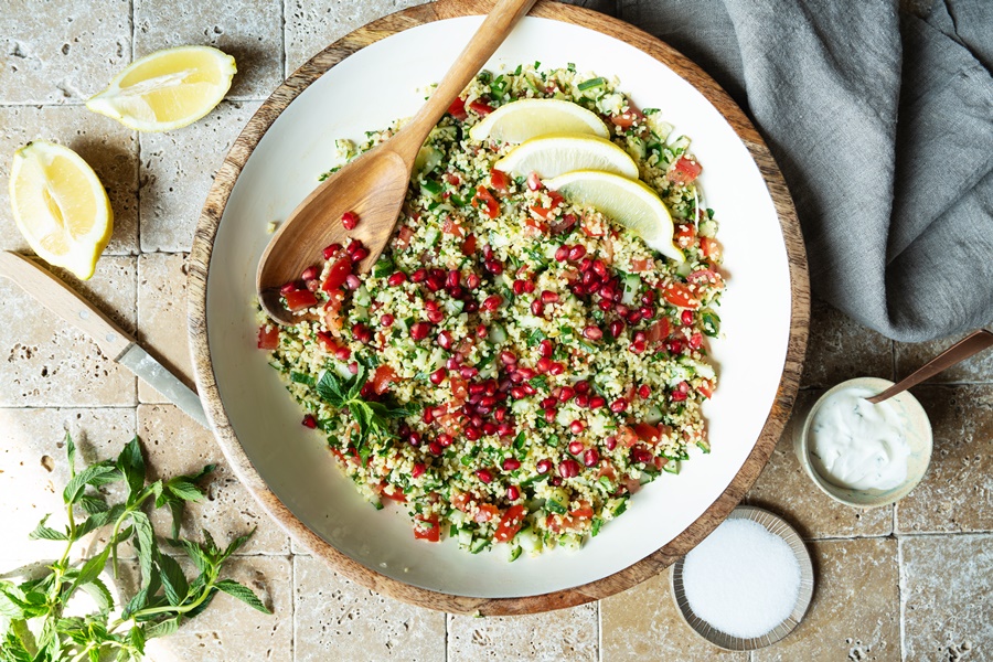 Leckerer und würziger Tabouleh Salat ganz einfach