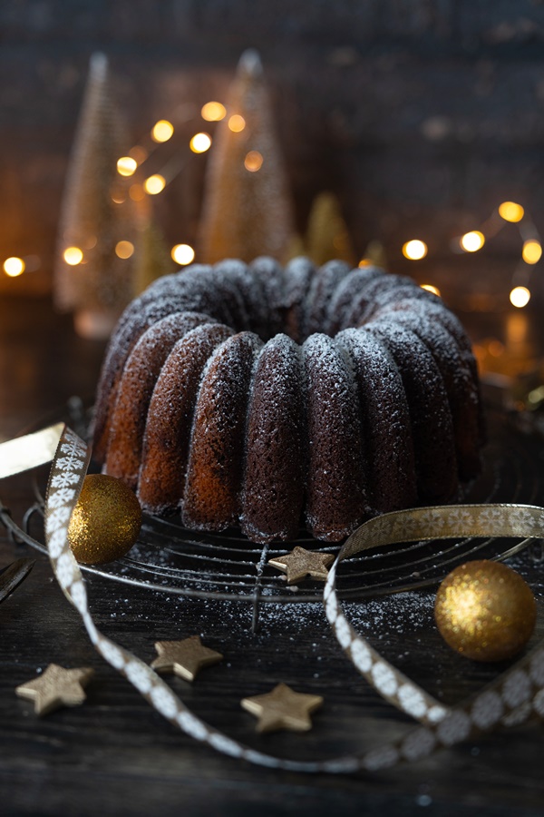 Marmor Lebkuchen Gugelhupf - einfaches Rezept 