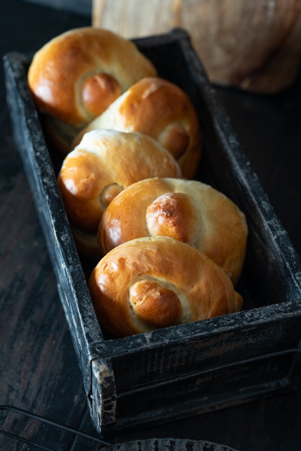 Buttrige Brioche Knoten