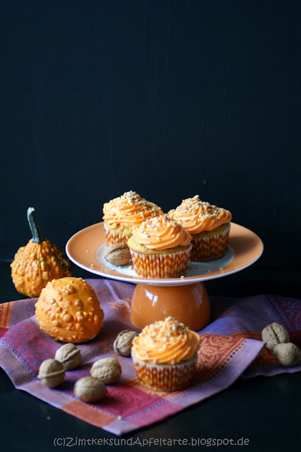 Lecker und einfach: Kürbismuffins mit Frischkäsefrosting