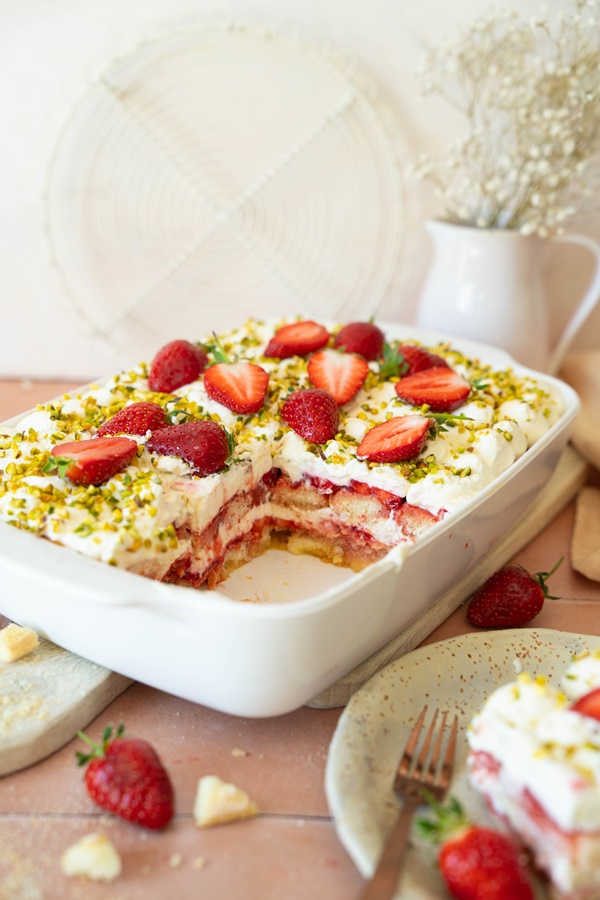 Einfaches Rezept für Erdbeer-Tiramisu
