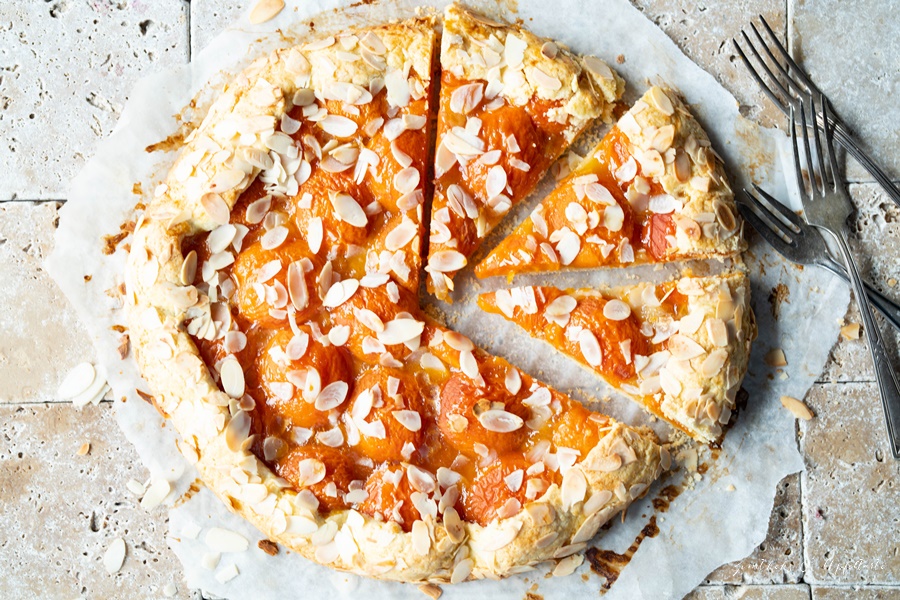 Einfaches Rezept f&uuml;r eine Aprikosen Galette