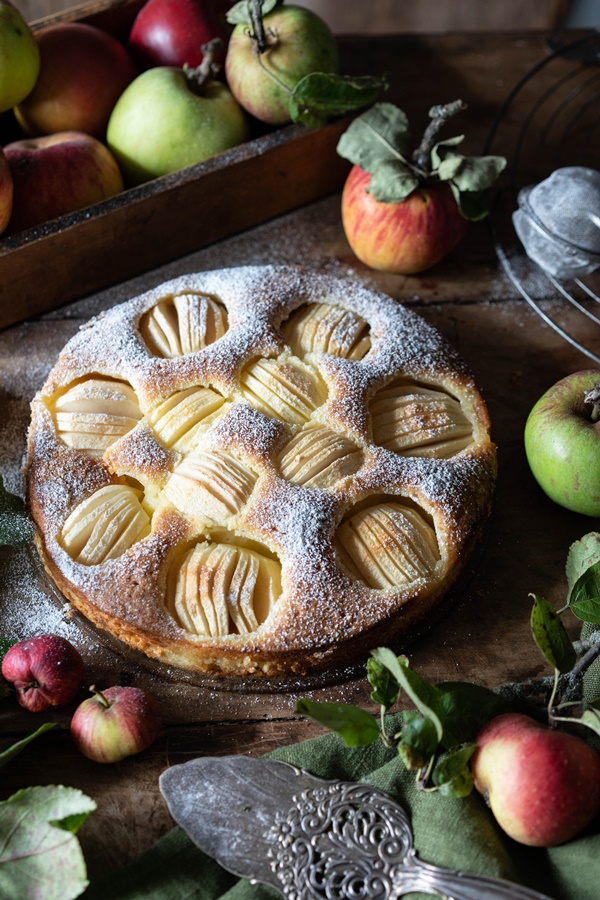 Rezept für versunkener Apfelkuchen sehr fein