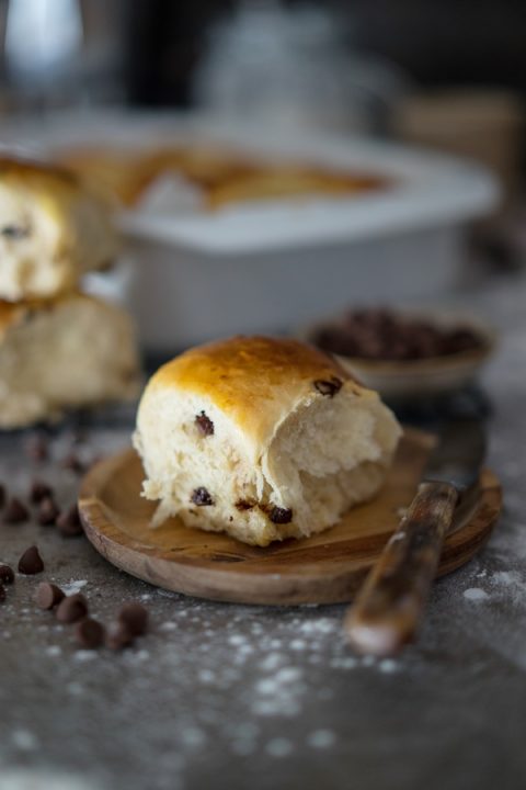 Rezept weiche-Schokobrötchen-aus-Hefeteig