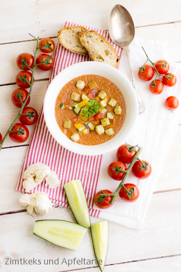 Lecker fruchtige Gazpacho vegan