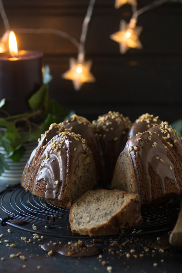 Maronengugelhupf mit Glühwein