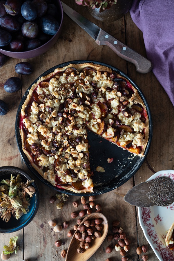 Einfaches Rezept für Zwetschgentarte mit Streuseln