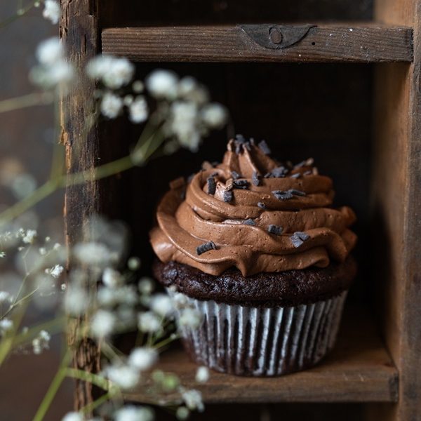 Saftige Schoko-Cupcakes - einfaches Rezept