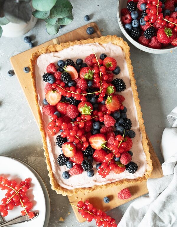 Fruchtige Beerentarte mit Mascarpone-Creme