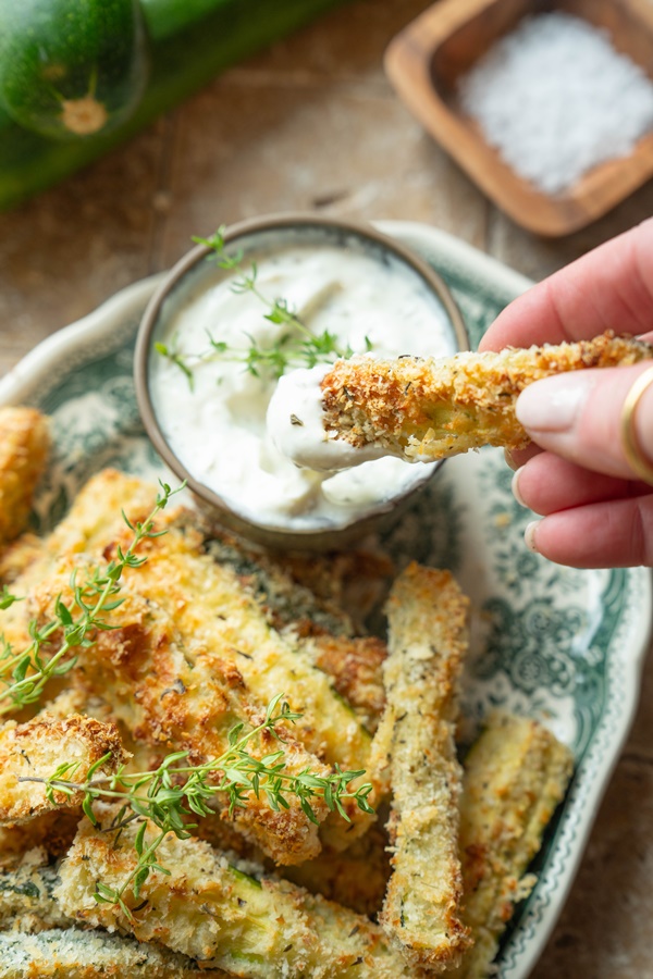 Low Carb Zucchini-Pommes aus dem Airfryer