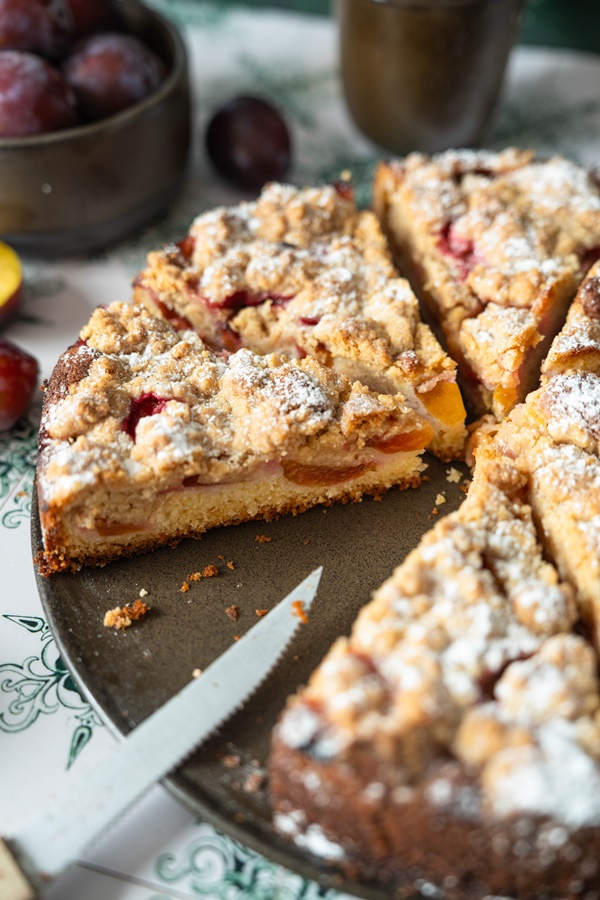 Rezept Zwetschgenkuchen mit Zimtstreuseln