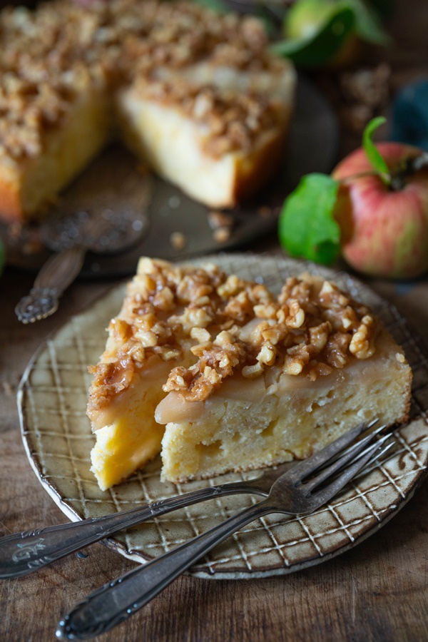 Rezept für Upside Down Kuchen mit Äpfeln 