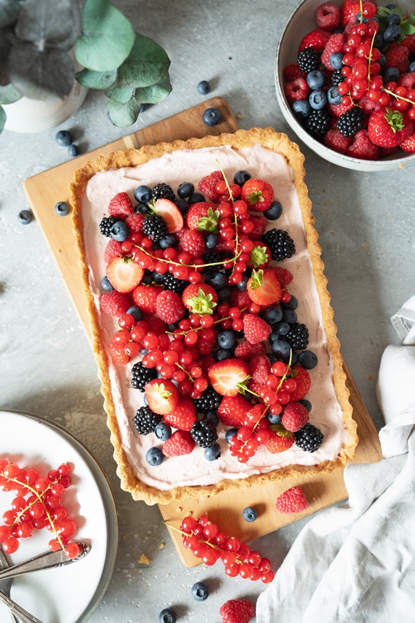 Fruchtige Beerentarte mit Mascarpone-Creme