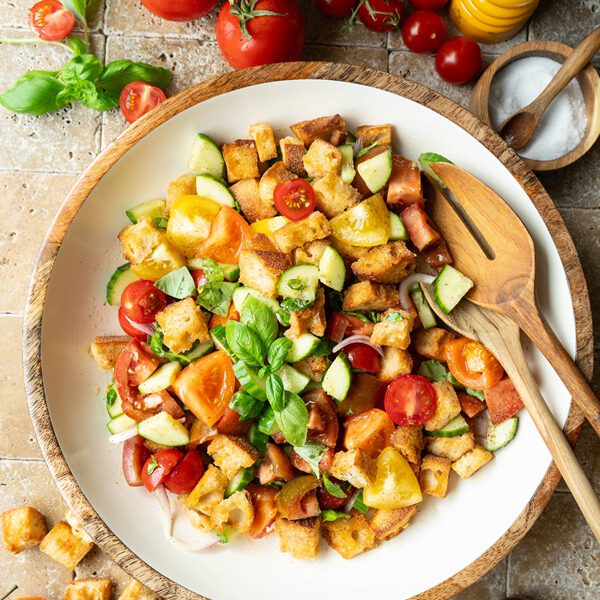 Italienischer Brotsalat Panzanella