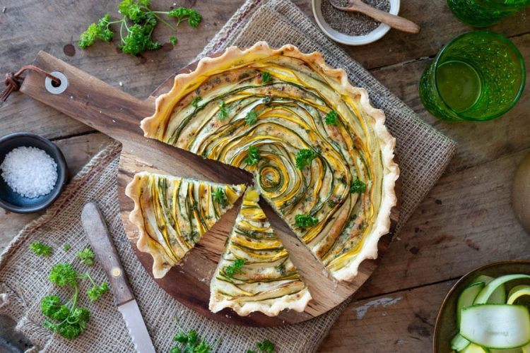 Vegetarische Zucchini Quiche