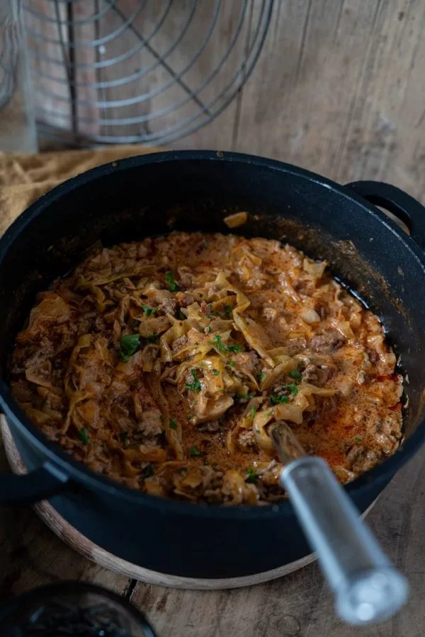Spitzkohl-Hack-Topf Rezept